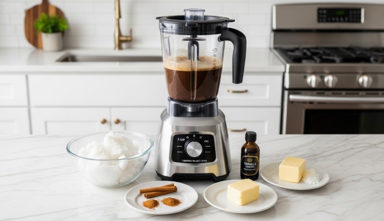 Prepped ingredients for quick coffee loophole drinks