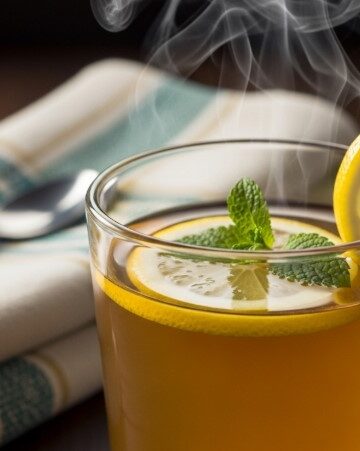 finished costa rican tea for weight loss served hot
