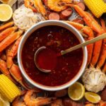 Cajun seafood boil coated with garlic butter sauce