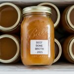 frozen jars of simple beef bone broth