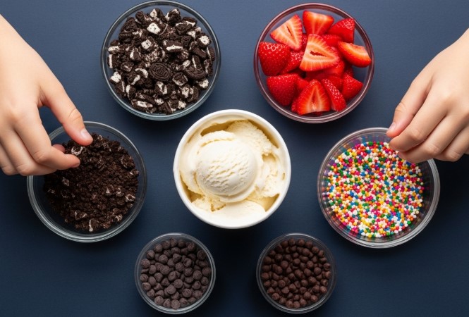 Ninja Creami ice cream mix-in toppings