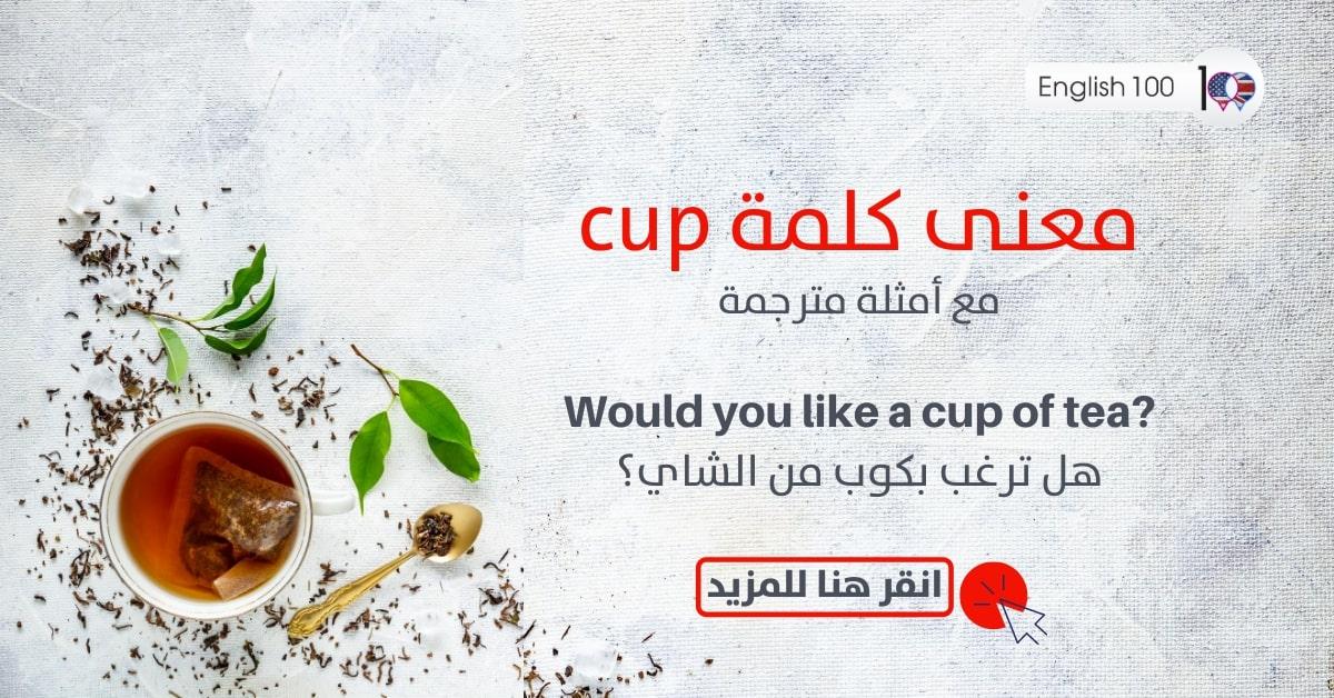 معنى كلمة cup مع أمثلة the meaning of the word ''cup'' in English with examples