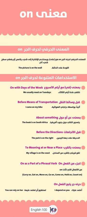 معنى on - المعنى الحرفي و 9 معانٍ أخرى بالانجليزي عليك معرفتها!