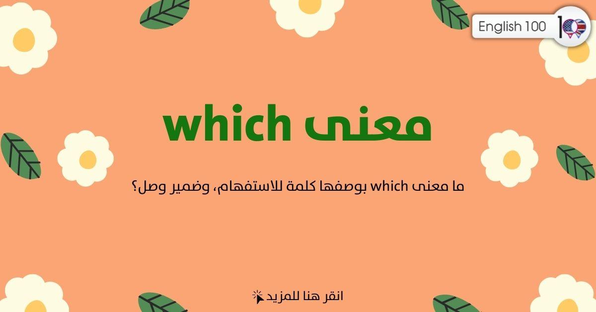 معنى which مع أمثلة The Meaning of Which with examples