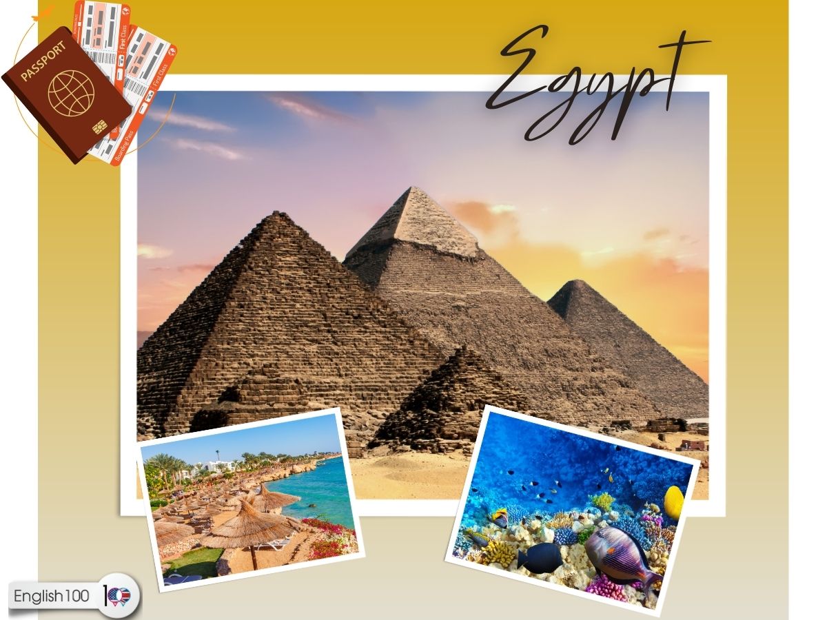 موضوع انجليزي عن tourism في مصر مع أمثلة، English Paragraph about Tourism in Egypt with examples