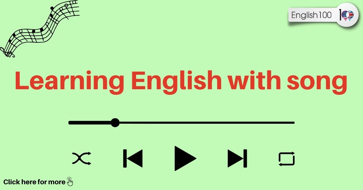 learning English with song with examples