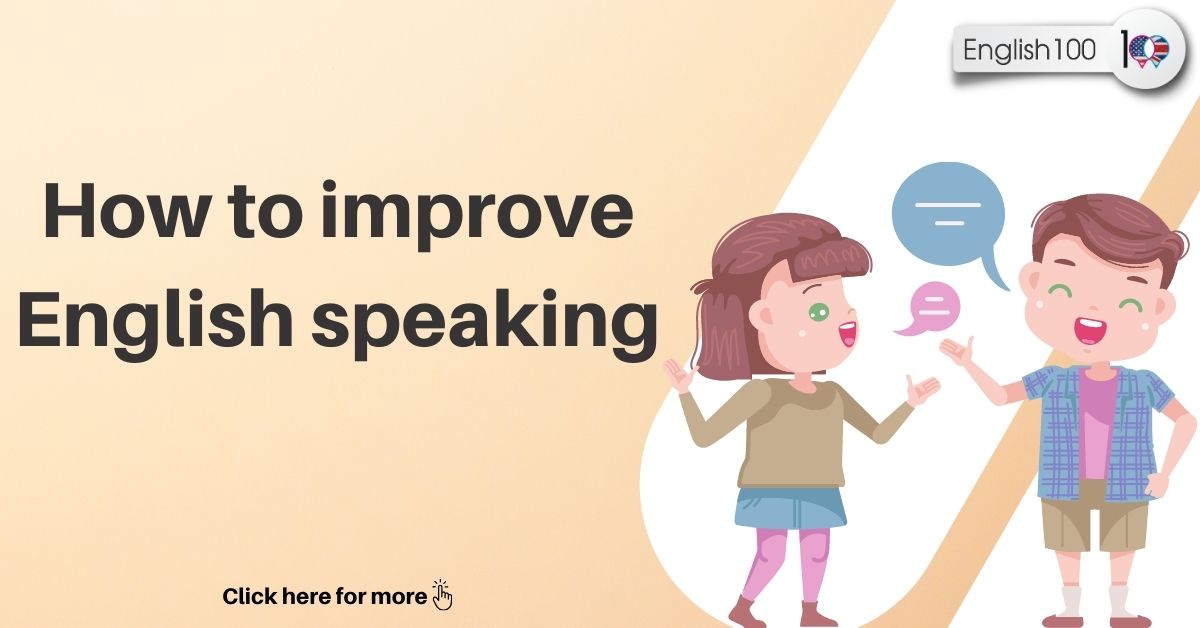how to improve English speaking with examples