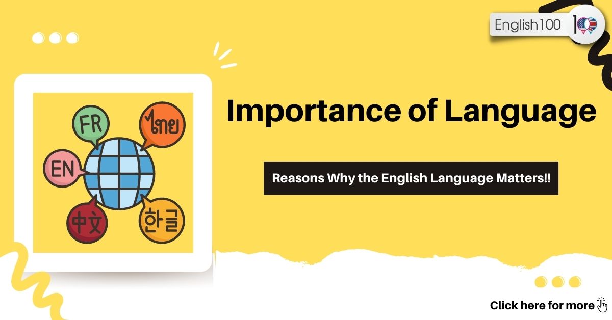 importance of language with examples