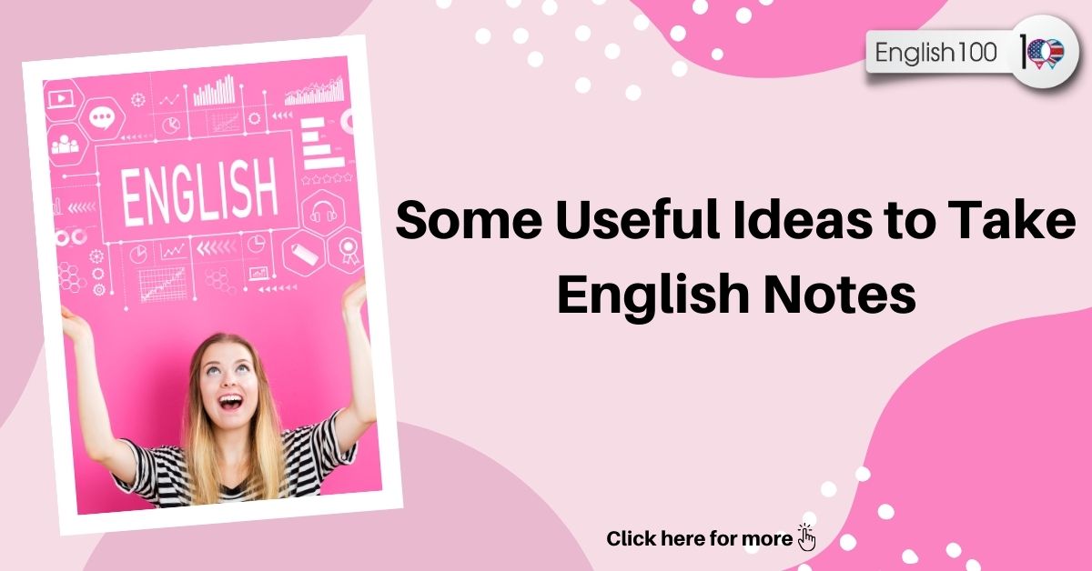 English notes with examples