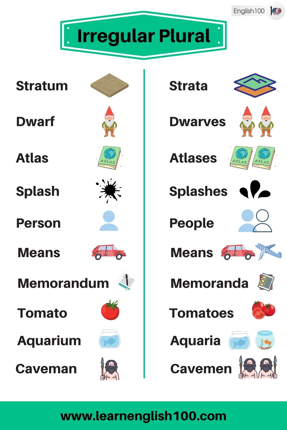 the-list-of-most-common-irregular-plural-nouns-in-english-and-their-meaning-english-100