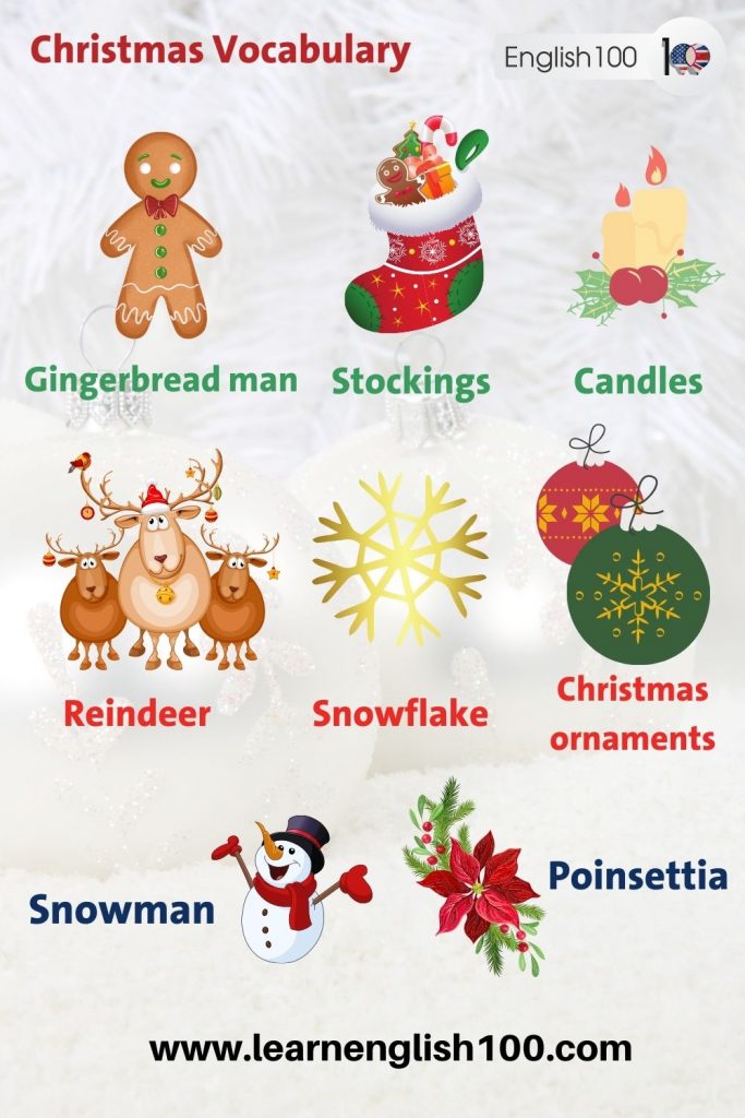 Christmas Vocabulary: Useful Christmas Words List - English 100