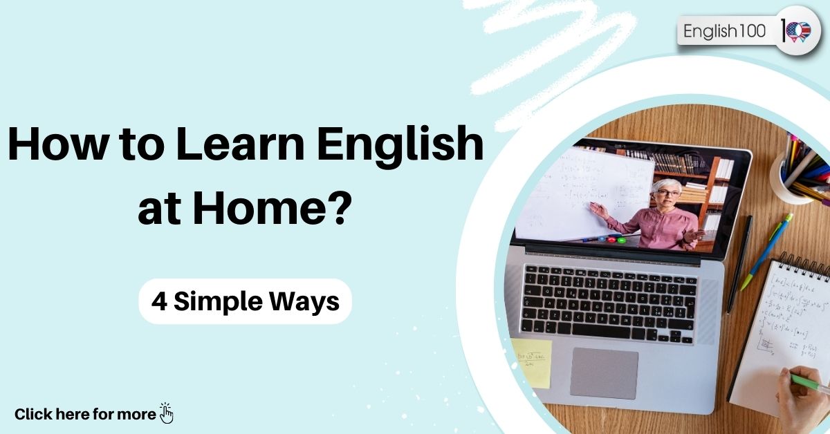 how to learn English at home with examples