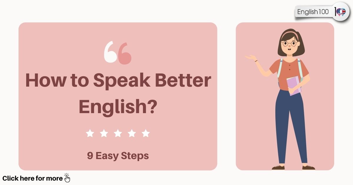 how to speak better English with examples