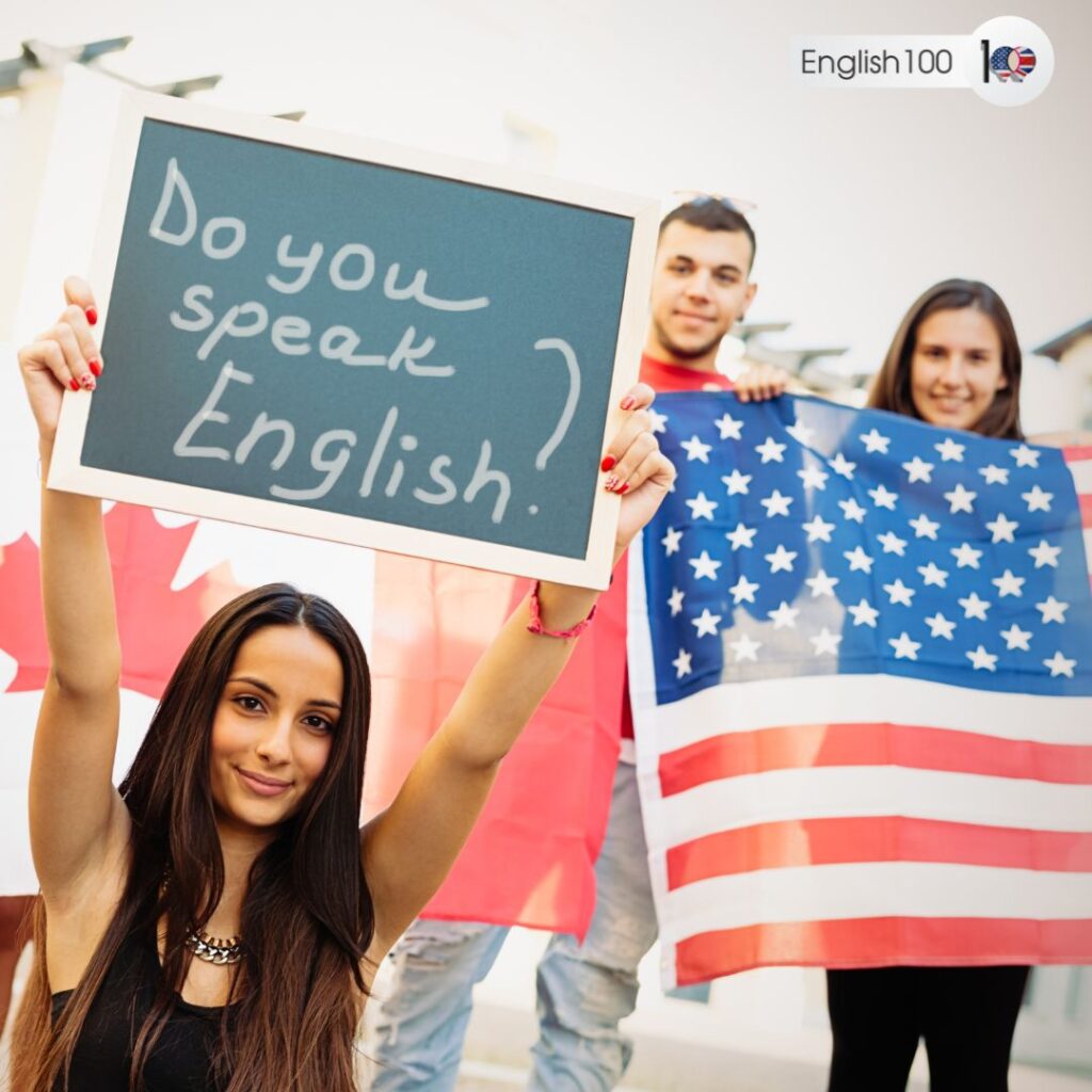 This image talks about should immigrants be forced to learn English. 