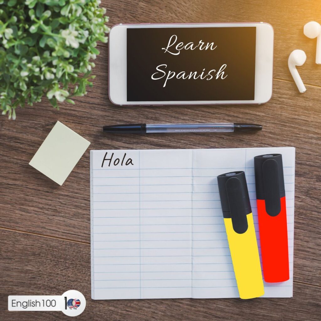This image talks about learn English for Spanish speakers free online. 